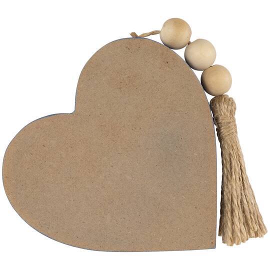 4" Patriotic Hearts Tabletop Sign Set